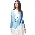 thumbnail image 5 of Polar Bear Chic Chiffon Silk Scarf for Women - Lightweight and Breathable - Elegant 180x73cm Wrap for Any Occasion, 5 of 6