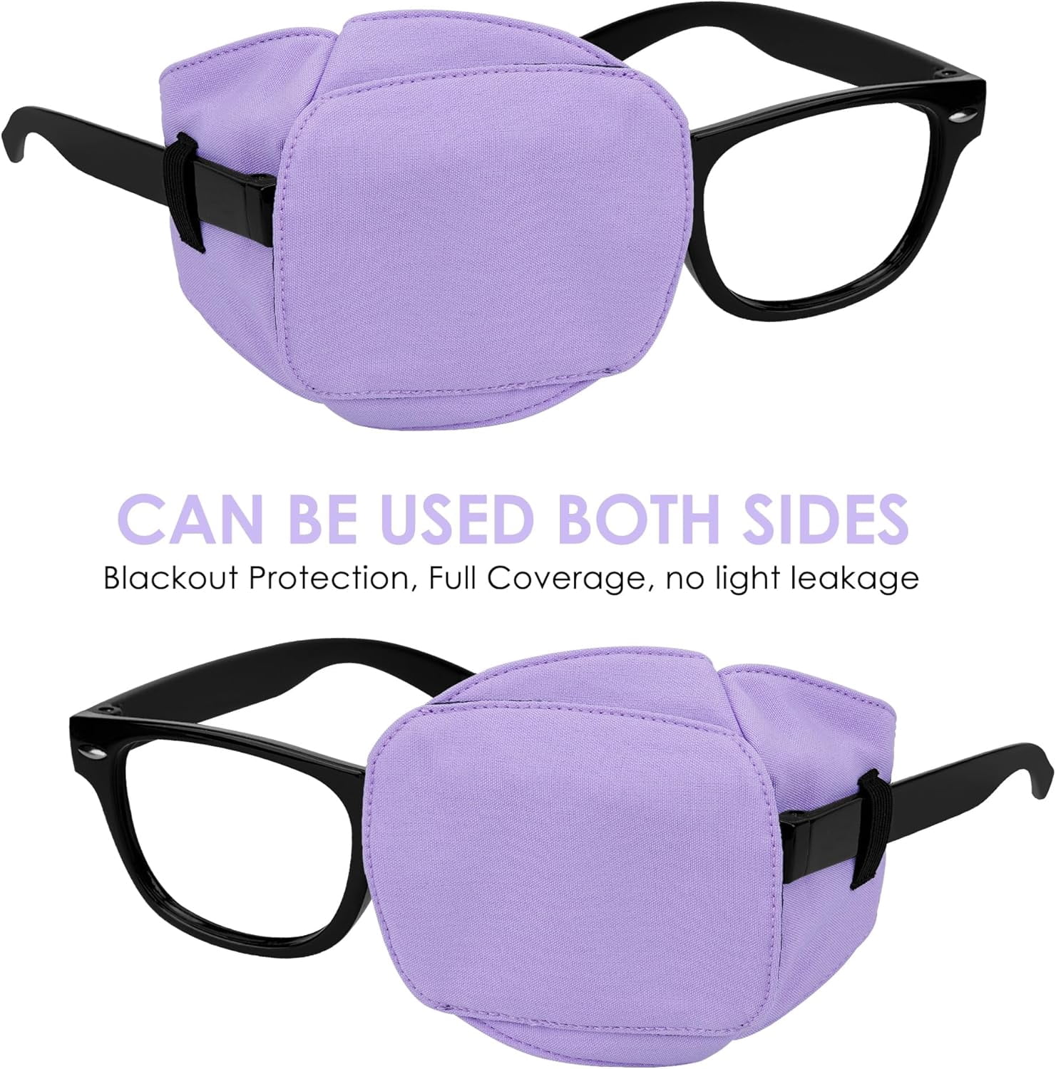 12Pcs Eye Patch for Glasses, Lazy Eye Patch Amblyopia Strabismus Medical Eye Patch Reusable Eyepatch to Cover Left Right Eye for Men Women(Small)