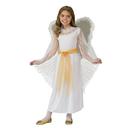 Deluxe Lace Girls Angel Costume