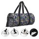 thumbnail image 3 of Easygdp Purple-Gold Triangles Bolsa de Viaje, Bolsa de Mano, Bolsa de Gimnasio, Bolsa de Equipaje para Viaje, 3 of 6