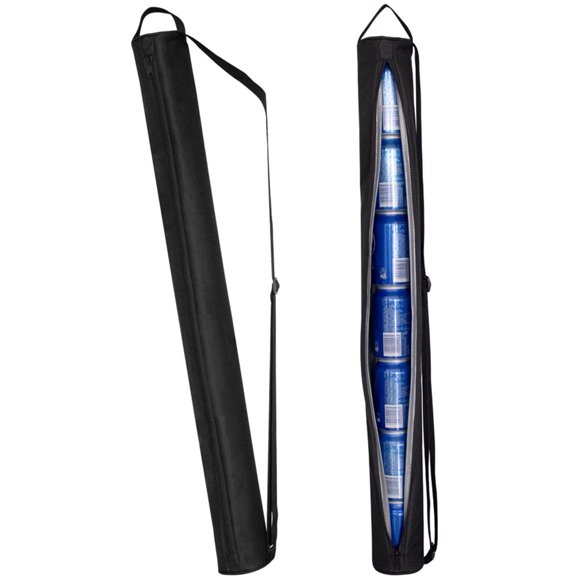 7-Can Golf Bag Sleeve Portable Golf Can Beer Cooler Bag with Shoulder Strap Oxford Cloth Insulated Beverage Sleeve Cooler Wine Cooler Sleeve Outdoor Use for Golfer Beer Lover
