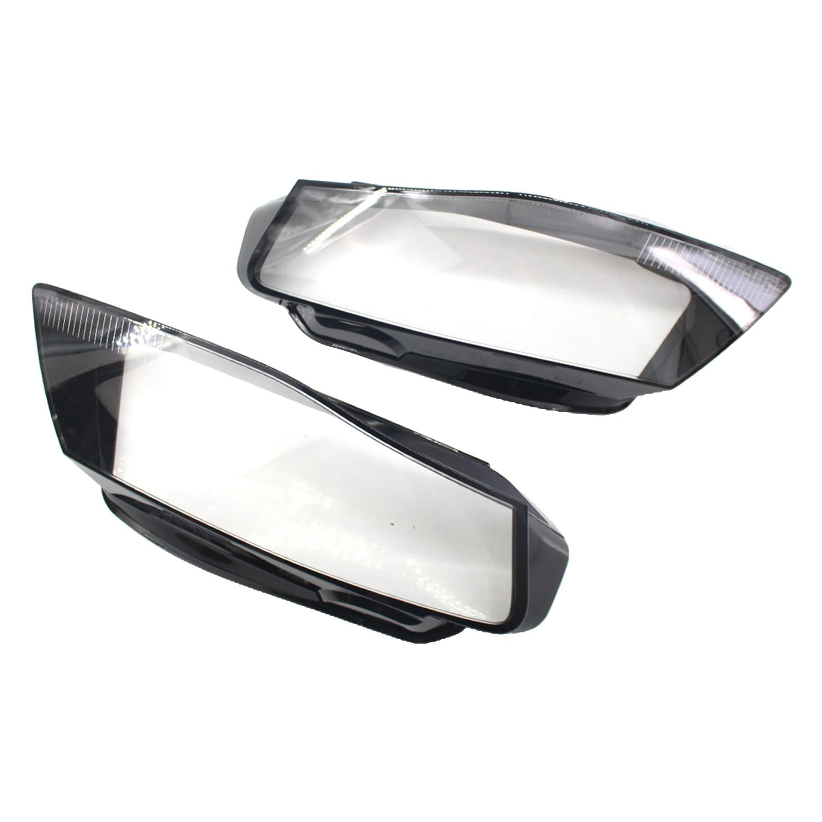 glue Audi A4 2009-2012 B8 Left and Right Front Kit Cover Lens for Headlights 
