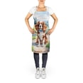 thumbnail image 2 of Carolines Treasures DAC6593APRON 30 x 27 in. Cavalier Spaniel Spring Path Apron, 2 of 5