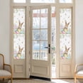 thumbnail image 2 of Easter Window Privacy Film, Spring Rabbit Colorful Eggs Budding Florals Leaf Static Cling UV Sun Blocking Heat Control Window Tint Day and Night, Non-Adhesive One Way Privacy Cover 17.7''x78.7'', 2 of 7