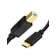 thumbnail image 1 of Cable de impresora CableCreation USB B a USB C de 2 m, negro, paquete de 2, 1 of 8