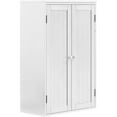thumbnail image 2 of Pouseayar 12'' Width Wooden Storage Cabinet with Double Doors, White, 2 of 7