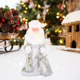 thumbnail image 1 of Juguetes navideños de Papá Noel, muñecos de Navidad, juguetes de Papá Noel de 30cm, decoración navideña, adorno de escena de Navidad, música divertida blanco Macarena Juguetes eléctricos de Papá Noel, 1 of 8