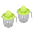 thumbnail image 4 of 2 Pcs Presse-Agrumes Orange Citron Manuel Multifonction pour Usage Domestique Vert, 4 of 14