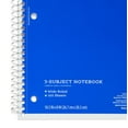 Pen+Gear Wide Ruled 3Subject Spiral Notebook, Blue, 10.5" x 8", 120