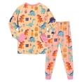 thumbnail image 6 of KPOPLK Toddler Boys Pajamas Fall Winter Pjs for Boy Dinosaur Print Jammies Long Sleeve Sleepwear Set Pink Size 4-5 Years, 6 of 6