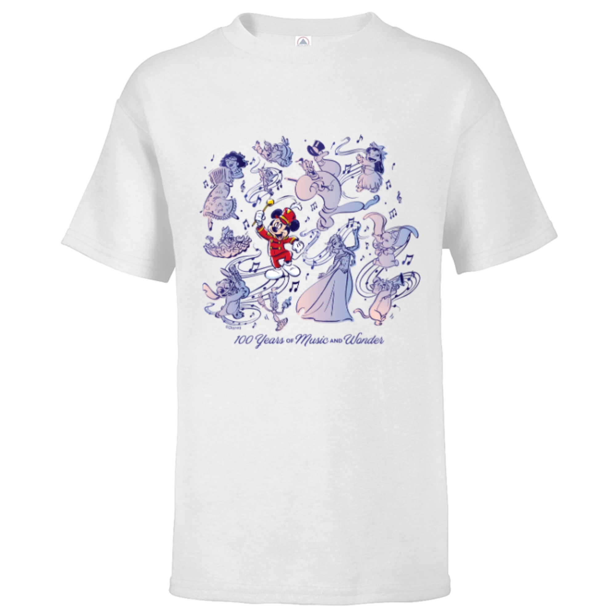 Disney 100 Years of Music and Wonder Mickey Mouse D100 Short Sleeve T