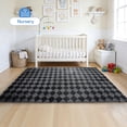 thumbnail image 3 of CozyDesg Large Rugs,8'x10' Soft Fluffy Shag Indoor Floor Carpet for Living Room Bedroom Dining Room Office Home Decor,Dark Gray & Black, 3 of 9