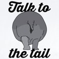 thumbnail image 2 of CafePress - Talk To The Tail Long Sleeve Infant Bodysuit - Long Sleeve Cotton Baby Bodysuit, 2 of 4