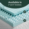 thumbnail image 6 of Rest Haven 2" 5-Zone Memory Foam Mattress Topper, California King, 6 of 7