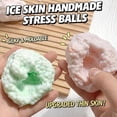 thumbnail image 5 of Smushers Squishy, Mochi Stress Ball Crunchy, Crunchy Squishy, Popping Bead Filled, Portable Soft Ice Skin Ball, Slow Rebound Sensory Squeeze Balls for Anxiety Relief (Green), 5 of 7