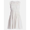 thumbnail image 6 of Time and Tru Women's Smocked Sleeveless Mini Dress, Sizes XS-XXXL, 6 of 6