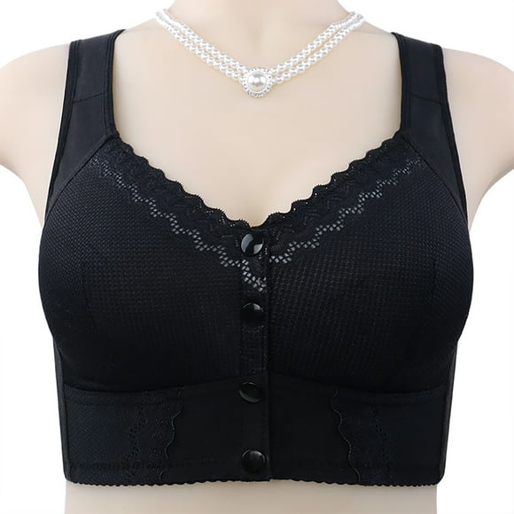 Moona Bra For Senior Front Closure Breathable Wirefree Bra For Older Women