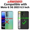 thumbnail image 2 of HCTian for Moto G 5G 2023 Case,[Not for 2022 Version] with Screen Protectors and Camera Cover,[Military Grade] 16ft.Drop Tested Cover with Kickstand Protective Case for Motorola G 5G 2023, 2 of 6