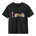 thumbnail image 3 of Agkizg Girls Graphic Tees,Kids Valentine's Day T-Shirt,Valentine's Day Top for Girls Modern Print Short Sleeve Blouse Fashion Holiday for Preteens Teens, 3 of 5