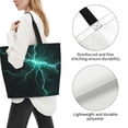 thumbnail image 3 of Easygdp Green Lightning Flash Bolsas Tote para Mujer, Bolsos de Hombro para Viaje, Bolsos de Mano de Gran Capacidad para Compras y Trabajo, 3 of 8