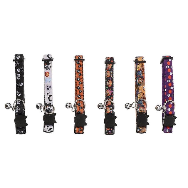 6 piezas collar para mascotas para decoraciones de Halloween