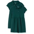 thumbnail image 2 of Robe Piqué à Manches Courtes pour Filles, Vert, 2 T, 2 of 2