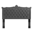 thumbnail image 3 of Modway Louisa Tufted Performance Velvet Full/Queen Headboard in Charcoal, 3 of 7