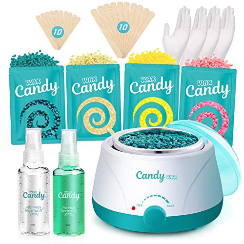 Waxing Kit for Women - Wax Warmer with 4 Bags Painless Hard Wax Beans Before After Spray Waxing Kit for Women - Wax Warmer with 4 Bags Painless Hard Wax Beans Before After Spray
