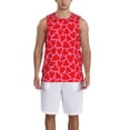 thumbnail image 6 of Rocae Red Love Heart for Men's Basketball Jersey Lightweight and Breathable Athletic Tank Top,Quick-Drying Sports Jersey Small, 6 of 9