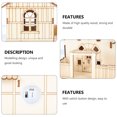 thumbnail image 3 of Miangastore Pot de Rangement Beige en Bois 1 Pce 5.89x5.50x5.11 Po, 3 of 8