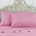 thumbnail image 4 of 500 Thread Count 100% Egyptian Cotton 4-Piece Bed Sheet Set (1 Flat, 1 Fitted Sheet, 2 Pillow Covers) 27 Inches Deep Pocket Solid Pattern, 4 of 6