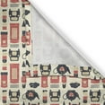 thumbnail image 6 of Ambesonne London Grommet Curtain, Grunge Vintage Graphic, 50" x 54", Vermilion Cream Black, 6 of 6