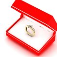 thumbnail image 4 of 0.50 Carat (ctw) 18K Yellow Gold Round White Diamond Ladies Forever Together Two Stone Bypass Style Bridal Engagement Ri, 4 of 4