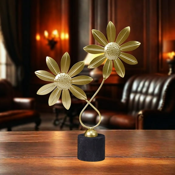 EGYMEN Iron Leaf Ornament, Creative Metal Crafts, Luxury Home Decorations, Elegant Living Room Accessories