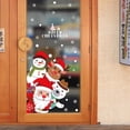 thumbnail image 4 of Pegatinas de dibujos animados de Navidad para ventana, calcomanías decorativas de PVC para decoración de vidrio, Papá Noel y Reno, 2021, 4 of 4