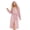 Dusty Pink, variant on Womens Long Hooded Fleece Robe, Soft Warm Spa Bathrobe for Cozy Lightweight Loungewear (Rose, L/XL)