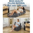thumbnail image 3 of Yeshouse Sofá cama plegable 3 en 1, 190 x 87 x 22 cm, convertible individual con almohada y respaldo, portátil, para sala de estar y dormitorio, 3 of 8