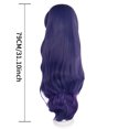 thumbnail image 3 of Peluca de cosplay Anime Charming Purple Waves, 79 cm, para mujeres y hombres, 3 of 3