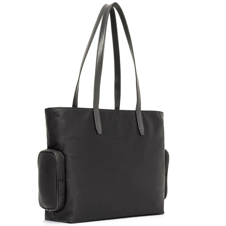 Michael Kors Women's Khai Large Nylon Top Zip Tote Bag (Black