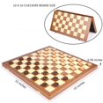 thumbnail image 2 of Set de juego VAMSLOVE Checkers plegable de madera de 38 cm con almacenamiento, 2 of 7
