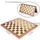 thumbnail image 2 of Set de juego VAMSLOVE Checkers plegable de madera de 38 cm con almacenamiento, 2 of 7