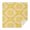 Yellow Ethnic Floral, variant on Yellow Ethnic Floral Pattern Square Tablecloth,Waterproof Square Table Cover,Wipeable Spillproof Washable Table Cover for Home Kitchen Party Decor 42"X42"(107x107cm)