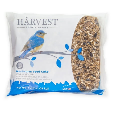 Harvest Seed & Supply Mealworm Seed Cake Wild Bird Food, 2.4 lb.
