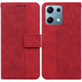 thumbnail image 1 of For Xiaomi Redmi Note 14S 4G Case Geometry Pattern Leather Wallet Phone Cover with Wrist Strap - Gre, 1 of 5