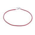 thumbnail image 2 of Imitation Leather Necklace Cords with Platinum Color Zinc Alloy Lobster Clasps and Iron Chains Mixed Color 18 inch, 2 of 4