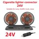 thumbnail image 1 of Ventilador eléctrico para automóvil de 12 V y 24 V, control de dos velocidades, refrigeración automática, aire acondicionado ajustable de 360 grados, ventiladores mejorados por viento, 24 V, 1 of 5