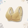 thumbnail image 3 of Conjunto de lencería Sujetador transpirable para mujer, sujetadores de encaje acolchados de soporte alto, ropa interior suave y cómoda para el día a día Kuymtek Beige T 50 para Mujer, 3 of 5