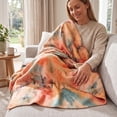 thumbnail image 4 of Flannel Throw Blanket, Soft Decorative 59 x 39 inch Lightweight Cover for Sofa, Bed, Chair, Bedroom, Living Room, Reading Nook, Travel & Everyday Cozy Relaxation at Home, 4 of 7