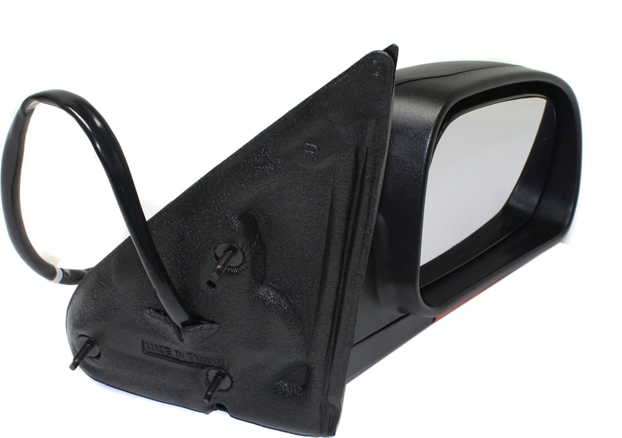 Mirror Compatible With 2002-2003 Chevrolet Trailblazer GMC Envoy Right Passenger Side Heated In-housing Signal Light Textured Black Kool-Vue