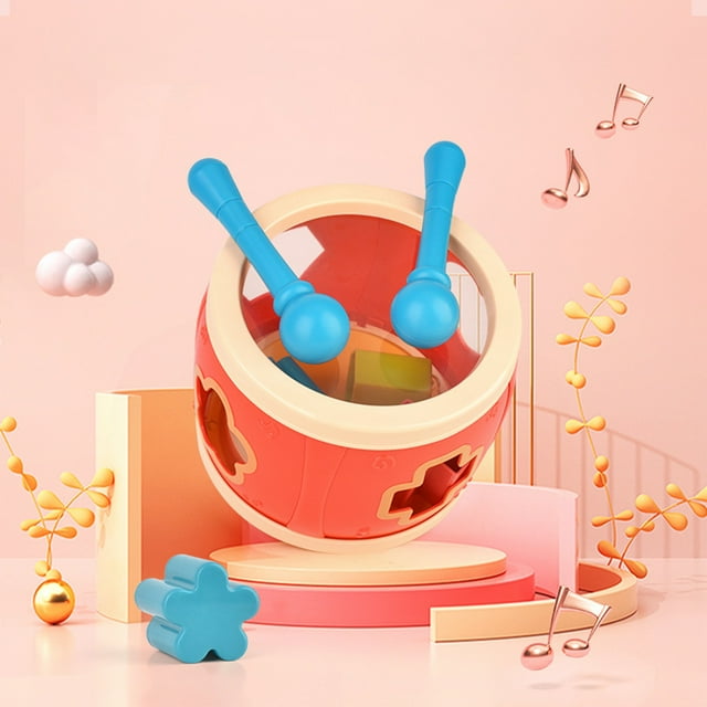 SPOORYYO Musical Instruments Drum Set Educational Toy for Shape Matching and Imagination Development
